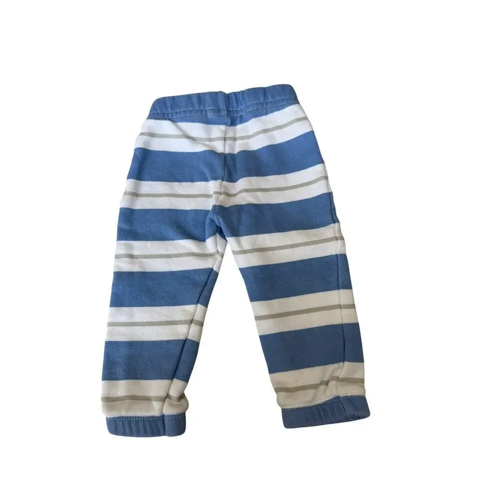 Beaufort Bonnet Baby Barbados Blue Stripe Fleece Sutton's Sweet Dream Set Size6M